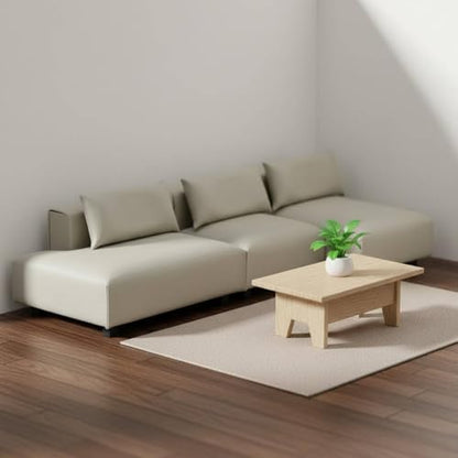 Sofa Modern Miniature Furniture Model Sectional Dollhouse Couch Lifelike Design Realistic Decor Suitable for Miniature Scene Projects Model Building, Wht 1-20 Single