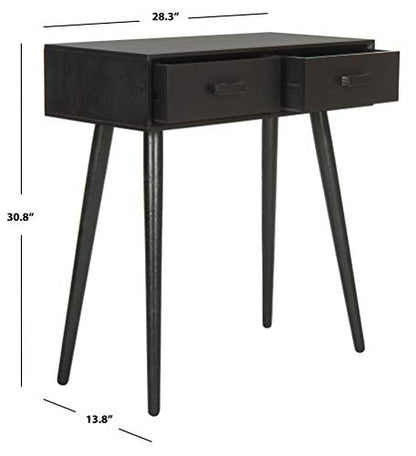 Safavieh Home Dean Mid-Century Modern Black 2-drawer Console