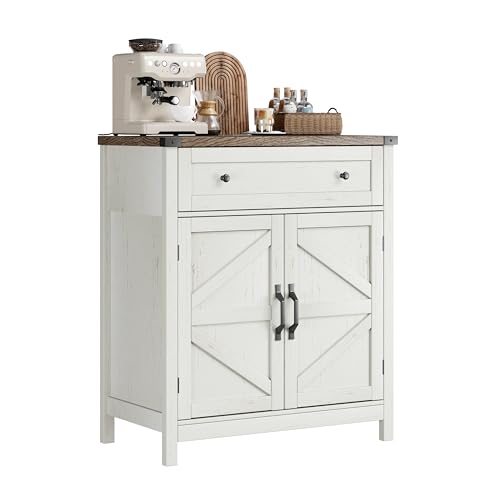 30" W Coffee Bar Cabinet, Kitchen Storage Cabinet with Drawer, view 7