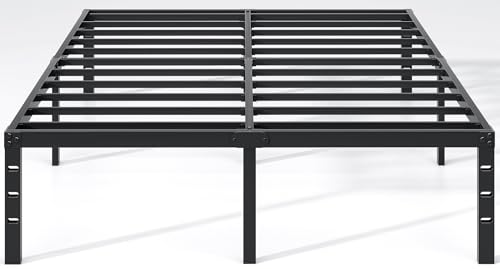 Metal Bed Frame,King Size Bed Frame with Storage Space,18 Inch, view 2
