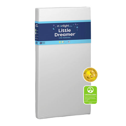 Little Dreamer Crib Mattress – Dual-Sided Baby and Toddler Mattress, Firm Infant Support, Waterproof and Hypoallergenic, 5" Foam, Standard Size, Made in USA