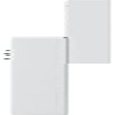 White four panel wooden queen headboard, view 8