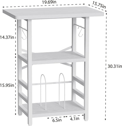 Record Player Stand with Extended Desktop,Large Record Player Table with Vinyl Storage,Turntable Stand with Record Holder Vinyls Display Shelf for Music Room Studio,White