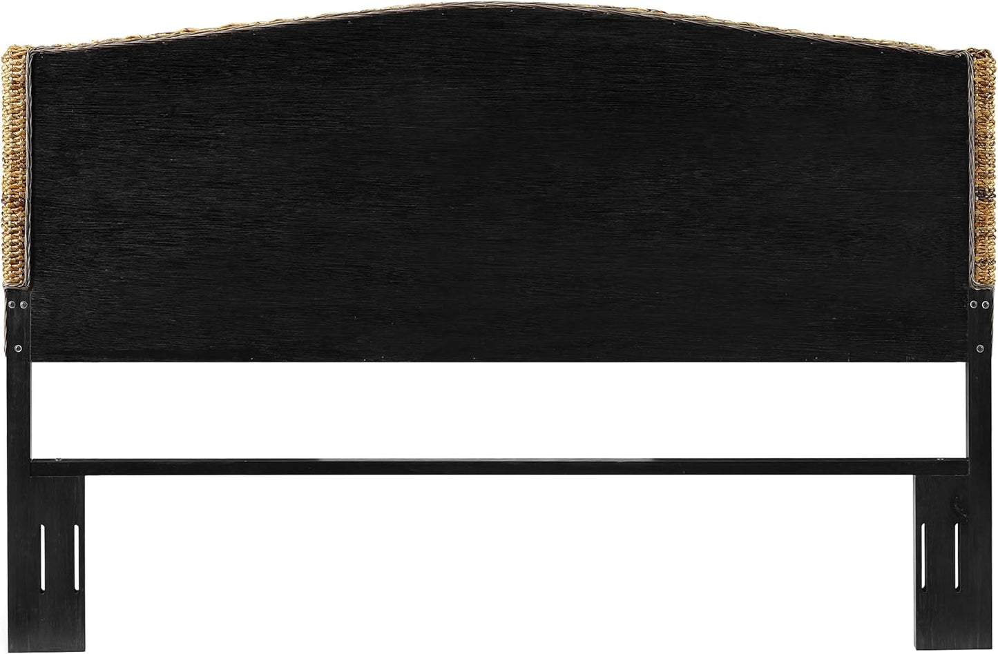 Serena Handwoven Natural Fiber Rattan Bed Headboard, Banana Leaf, King