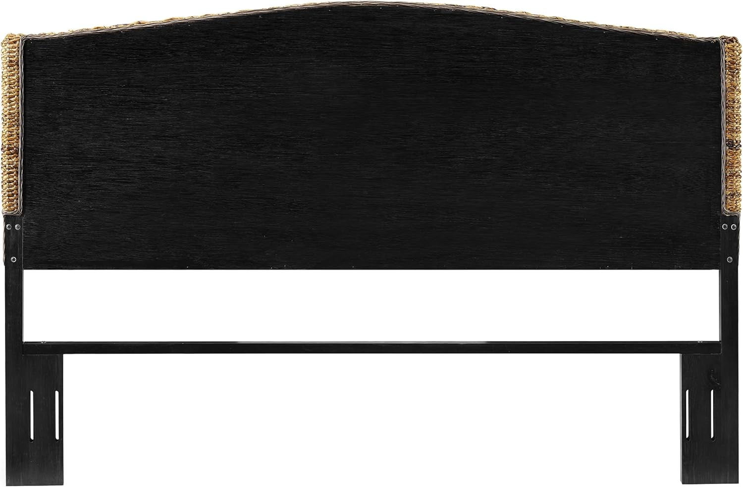Serena Handwoven Natural Fiber Rattan Bed Headboard, Banana Leaf, King