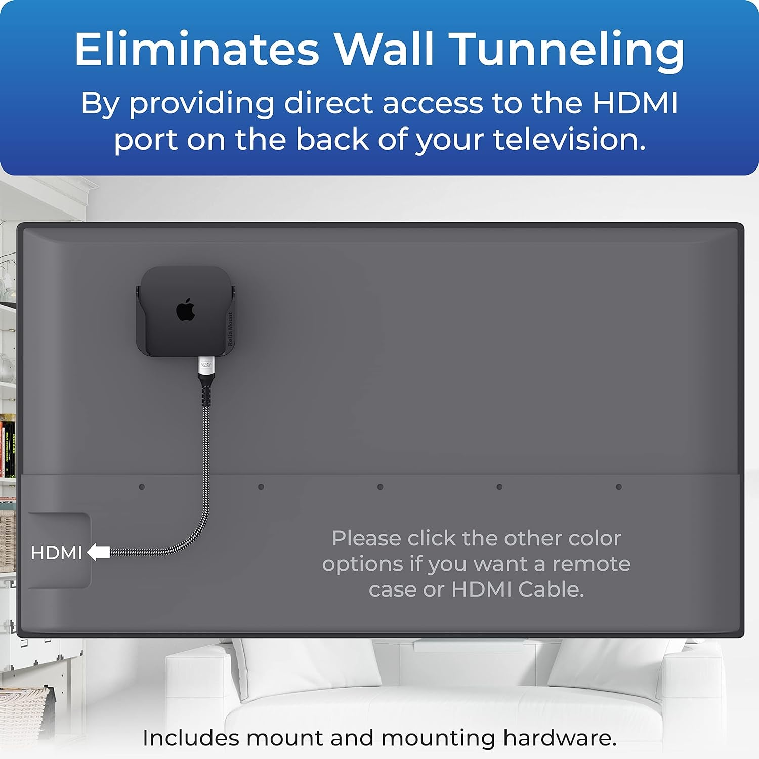 Mount for Apple TV – Compatible with All Apple TV Generations (Including All 4K Models)
