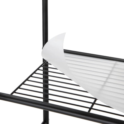 3-Tier Over-The-Toilet Steel Storage Rack - Matte Black Bathroom Organizer | 10 Lbs per Shelf Capacity | Space-Saving Design for Standard Toilets | Easy-Assembly Wall-Mounted Shelf Unit