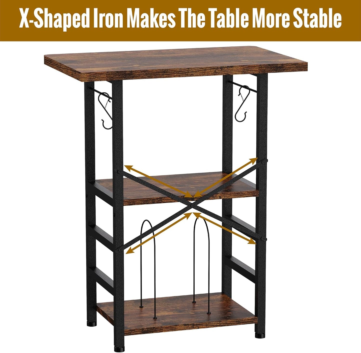 Record Player Stand with Extended Desktop,Large Record Player Table with Vinyl Storage,Turntable Stand with Record Holder Vinyls Display Shelf for Music Room Studio,Retro