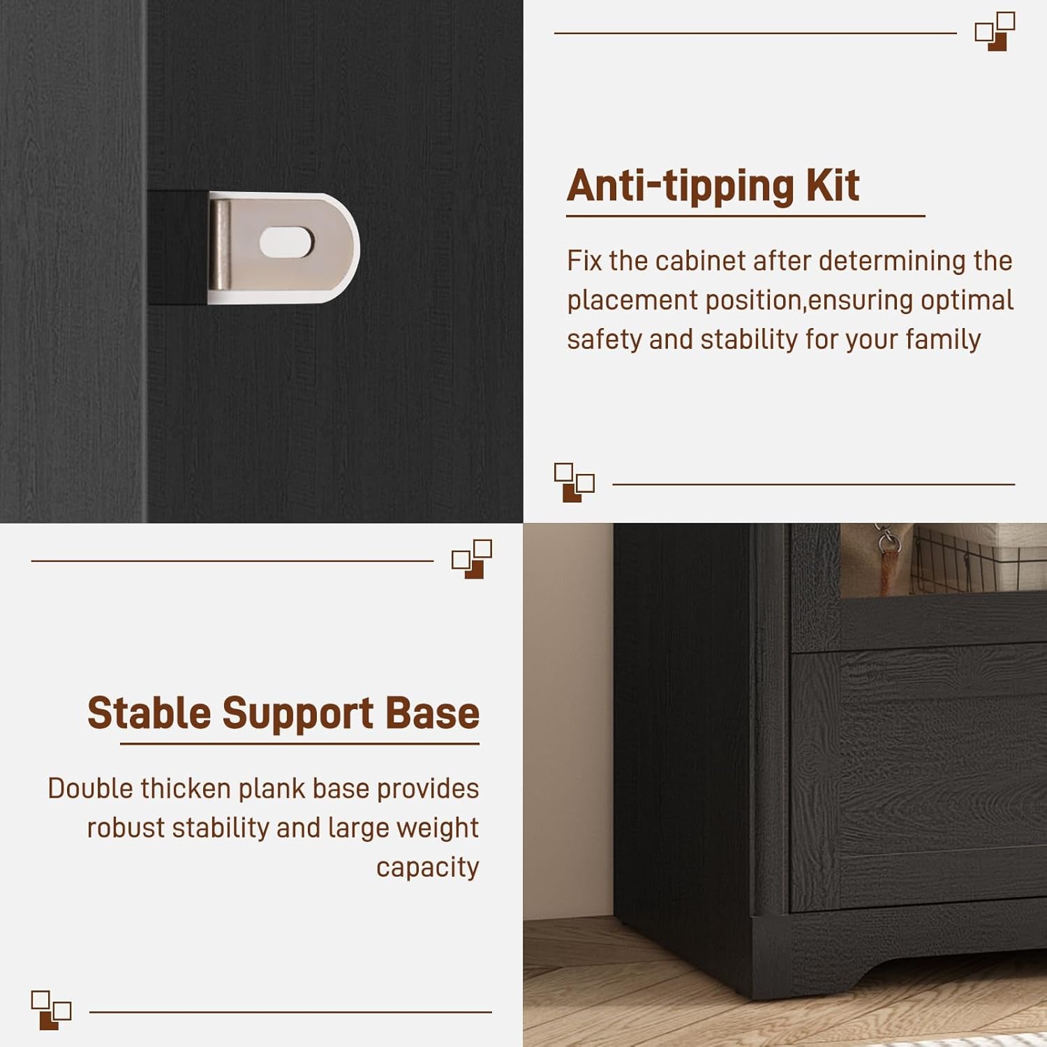 2 Doors Arched  W/Drawers,Led Light,Wooden Closet Wardrobe Cabinet with Hanging Rod for Bedroom,Modern Armoire Storage Cabinet W/Shelf,Black