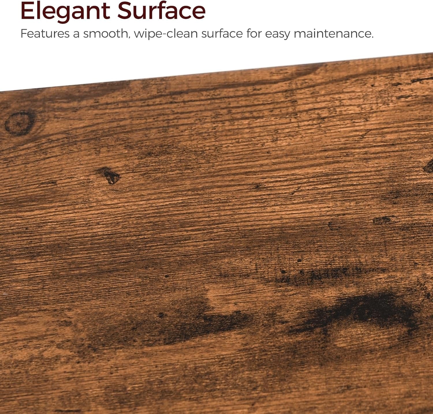 Ladder Shelf, 5-Tier Bookshelf, Ladder Bookcase with Wall Mount, Heavy Duty Industrial Style Storage Rack for Living Room, Office, Kitchen, Bedroom, Rustic Brown and Black LSHR5501