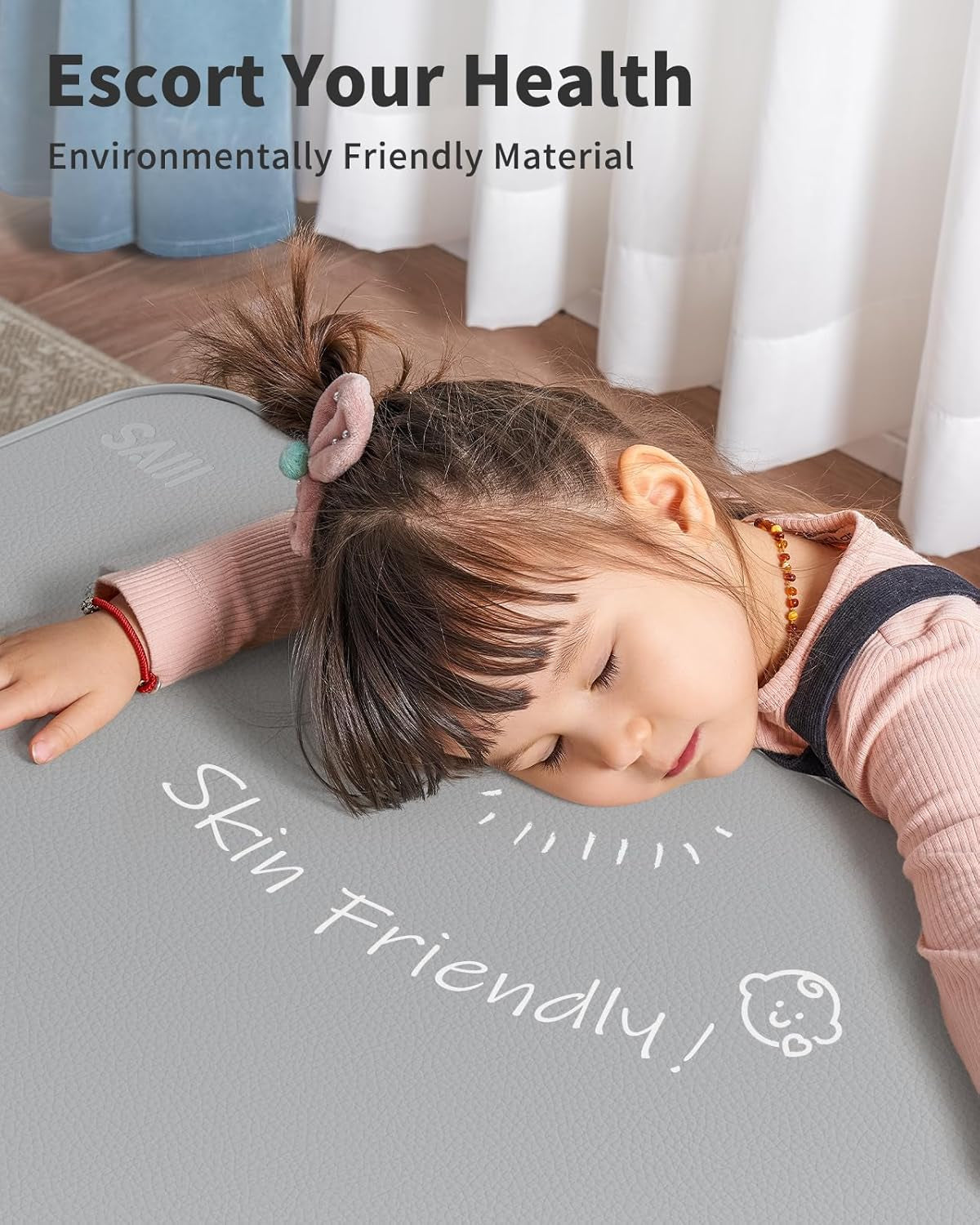 Leather Lap Desk Laptop Bed Tray Table, Adjustable Laptop Stand for Bed, Portable Lightweight Standing Desk for Writing Eating Reading Couch Sofa Floor for Adults Kids (20.5"*11.8",Gray)