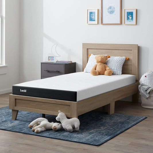 5 Inch Gel Memory Foam Mattress - Firm Feel - Gel Infusion - Memory Foam Infused with Bamboo Charcoal - Breathable Cover - Twin
