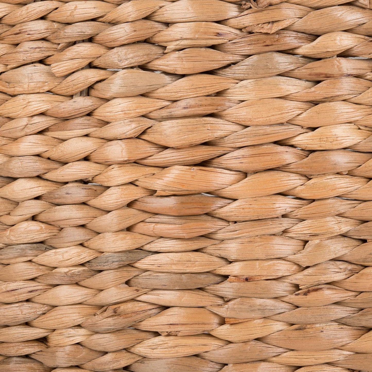 Home Collection – Jesse Natural Wicker Storage round Coffee Table, Fully Assembled, Handwoven Rattan with Lift-Off Lid & Cotton-Lined Interior, Decorative Living Room Accent (SEA7034A)