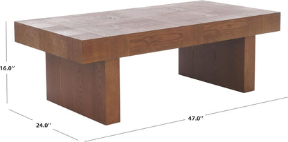 Home Collection Habana Walnut Brown Wood Coffee Table