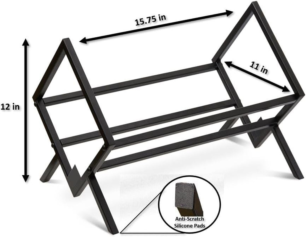 Record Storage Racks - Easy Assembly Vinyl Record Holder Stand 100 Lps | Sleek Matte Black LP Holder Stand | Multiuse Vinyl Storage Rack | Storage Rack for Books Magazines Files