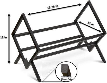 Record Storage Racks - Easy Assembly Vinyl Record Holder Stand 100 Lps | Sleek Matte Black LP Holder Stand | Multiuse Vinyl Storage Rack | Storage Rack for Books Magazines Files