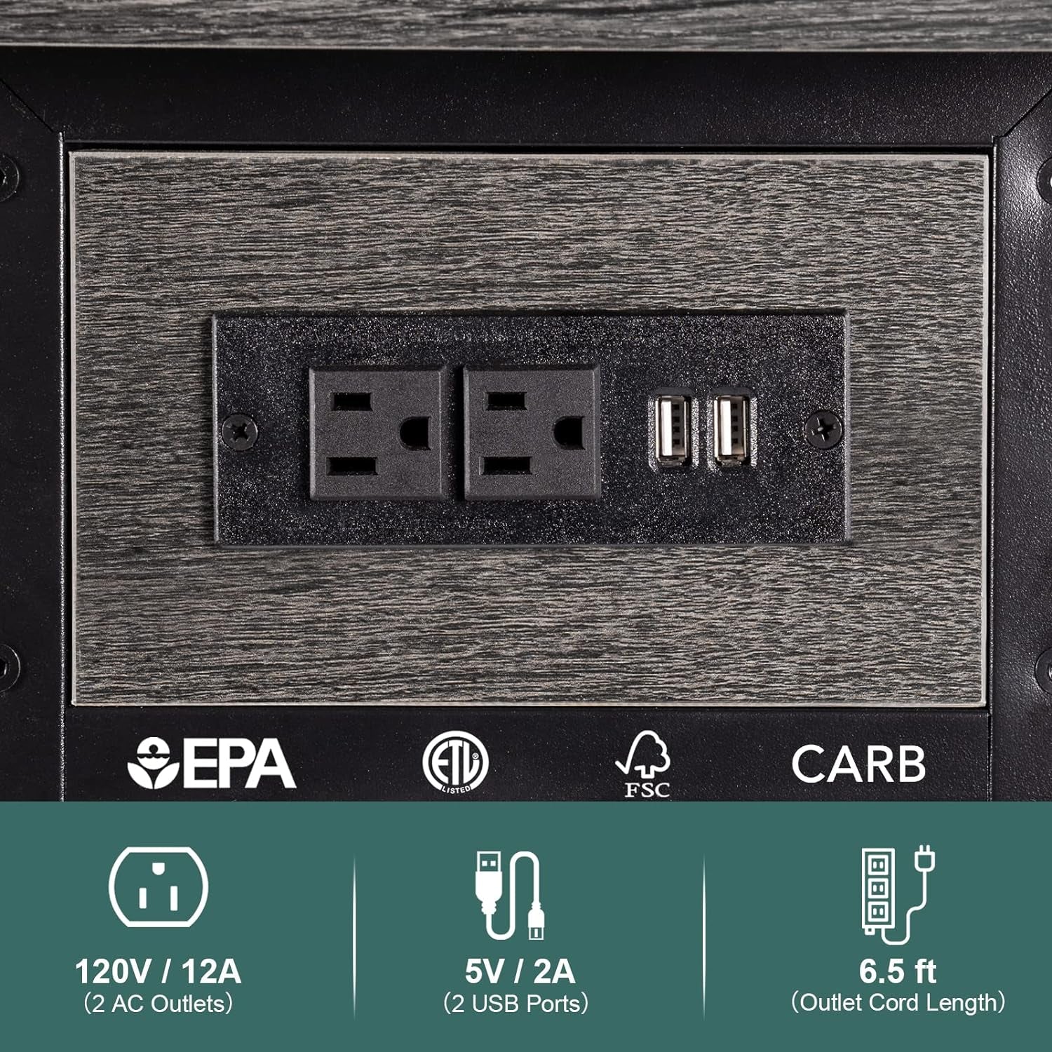 End Table with Charging Station, Flip Top Side Table with USB Ports and Outlets, Sofa Couch Table Bedside Table for Living Room Bedroom, Narrow Nightstand with Storage Shelves for Small Space