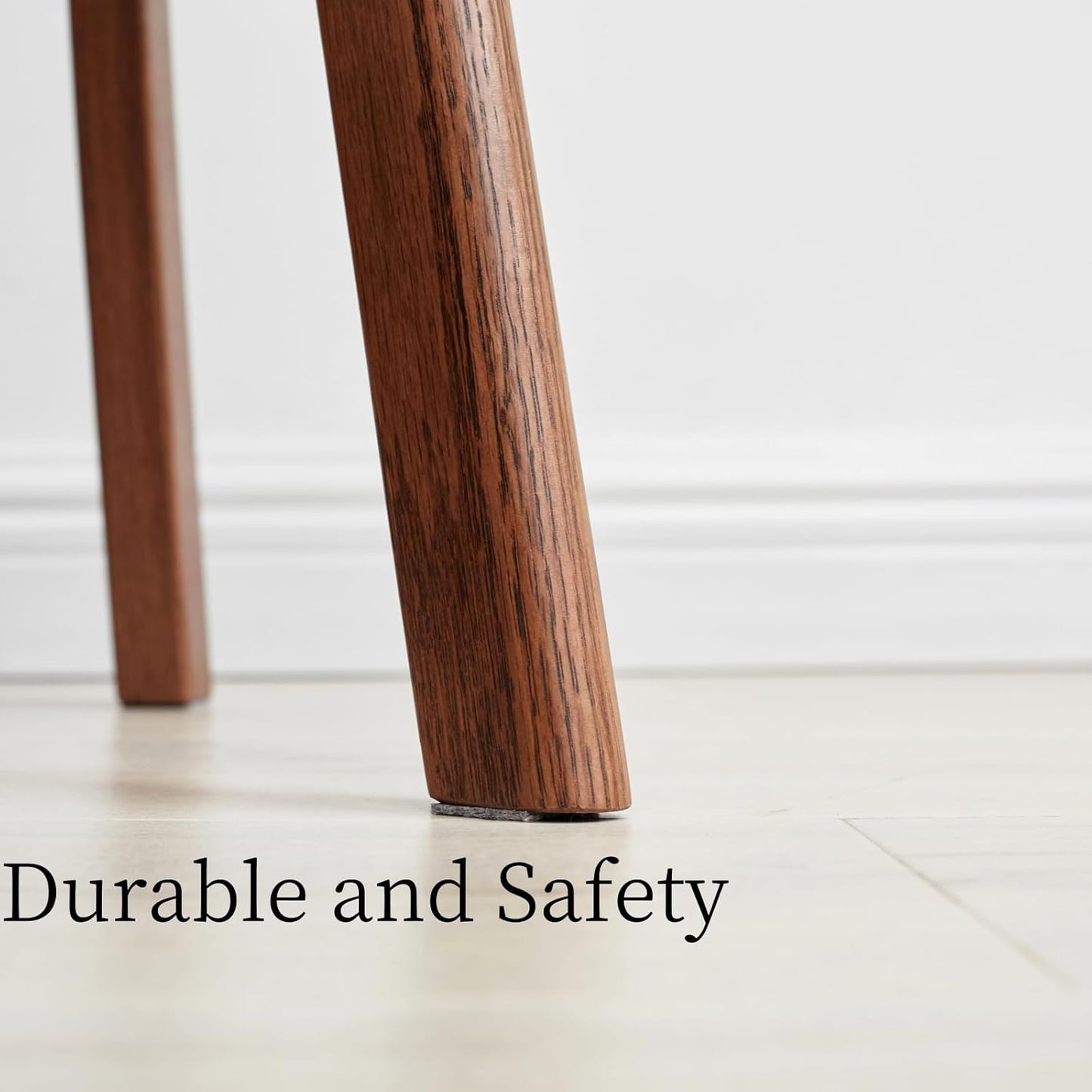 100% Solid Oak round Side Table, Small Side Table for Small Spaces, 3-Legged Living Room End Tables with Stable Frame for Bedroom Couch Side Entryway, Walnut