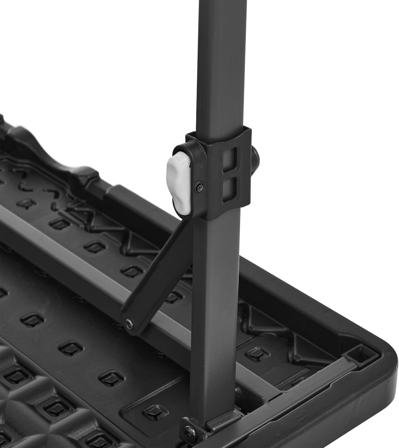 34 Inch Portable Folding Dining Table with Carrying Handle, Black, 33.9 X 29.1 X 33.9 Inch, Square