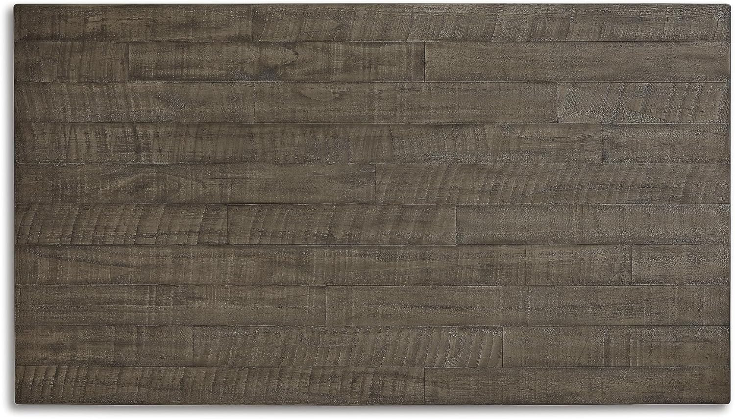 Havalance Farmhouse Lift Top Coffee Table with Fixed Shelf and 2 Hidden Storage Trays, Gray & White with Weathered Finish