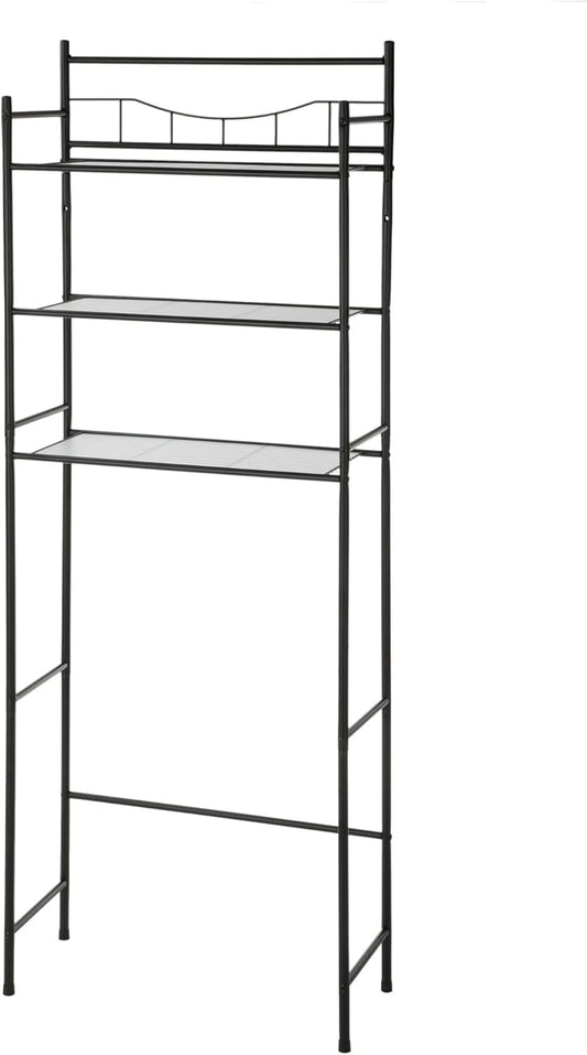 3-Shelf Mount Storage,Over the Toilet Steel Wall Mount Storage Shelf Unit, Holds up to 30 Lb Capacity