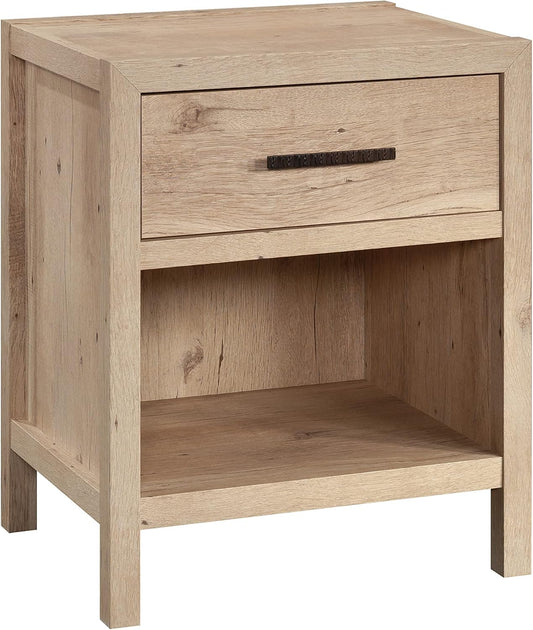 Pacific View Bedroom Night Stand, Spacious Storage, 1 Drawer Nightstand, Prime Oak Finish