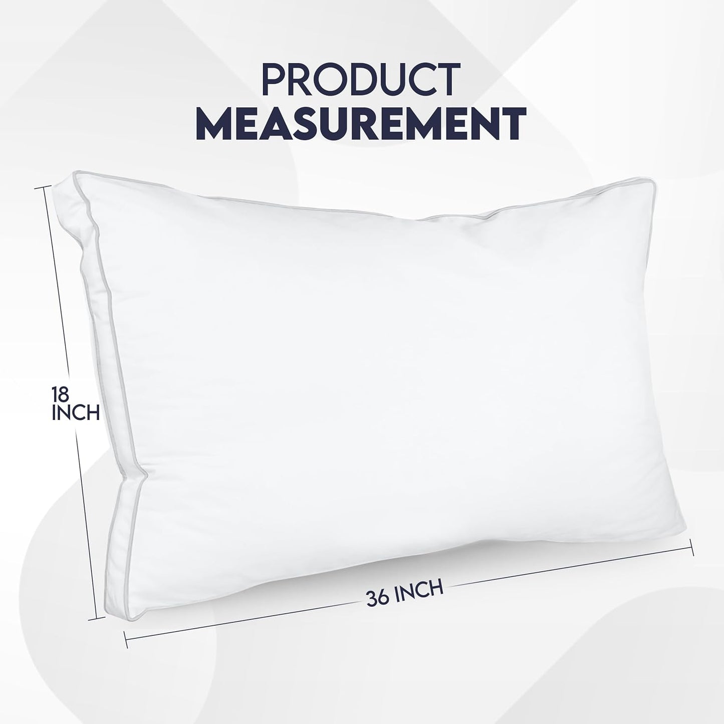 Bed Pillows for Sleeping King Size (White), Set of 2, Soft & Fluffy Pillow with down Alternative Filling, Cooling, Hotel Quality, Gusseted Pillow for Back, Stomach or Side Sleepers