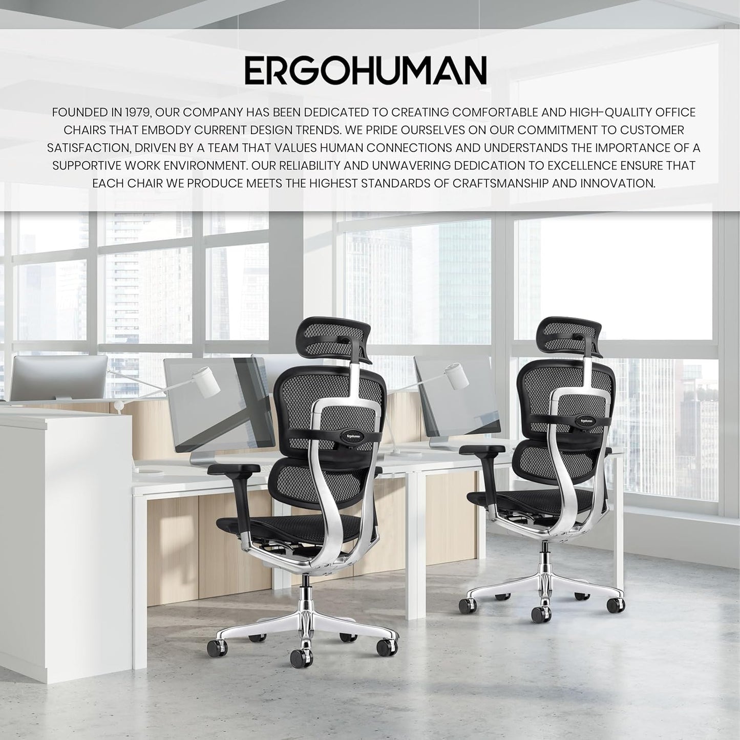 Eurotech ME7ERG GEN2 High Back Mesh Office, Computer, or Gaming Chair W/Tilt Tension Control & Lock, Back Angle/Height, Swivel Arms, Seat Height,/Depth, and Arm Height Adjustments, Black