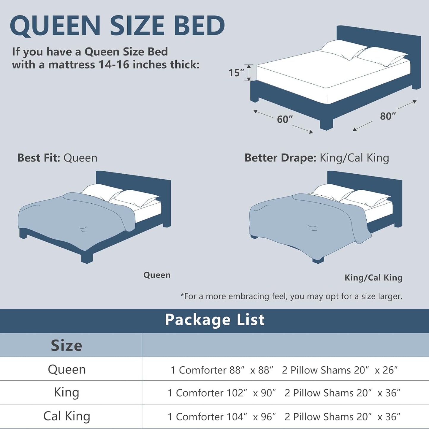 King Size Comforter Set 3 Pieces, Heathered Khaki Soft Luxury King Bedding Sets, Breathable Lightweight down Alternative Comforter with 2 Pillow Shams, All Season Bed Set Gift for Home