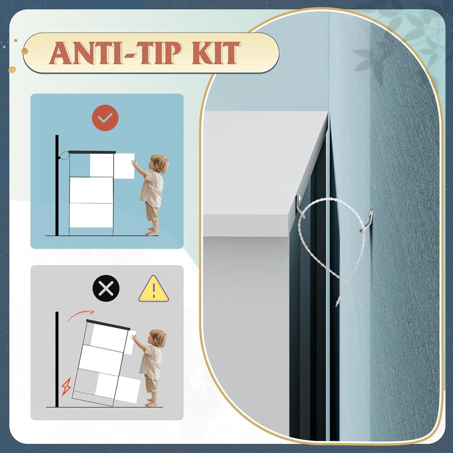 White Dresser with 6 Drawers, 59“ Wide Wooden Chest of Drawers for Bedroom, Modern Dresser Closet Storage Organizer for Living Room Hallway