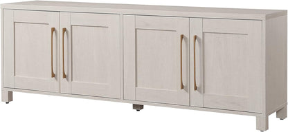 Rectangular TV Stand for Tv'S up to 80" in Alder White, TV Stands for the Living Room