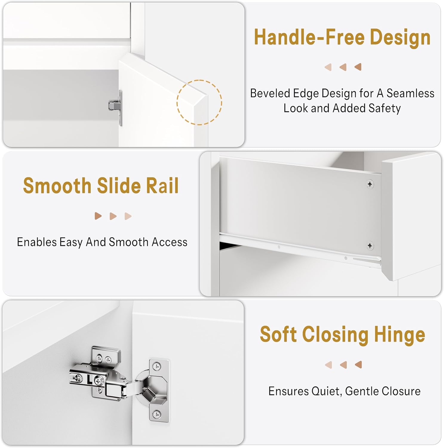 Kitchen Island with Storage, 47.2" Large Faux Marble Countertop Kitchen Island with 2 Drawers and Adjustable Shelves, Coffee Bar Station, Beveled Edge Door Cabinet, Dining Table for 2-4 People, White