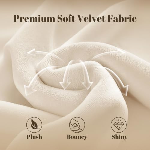 Queen Velvet Sleigh Bed Light Beige, view 8