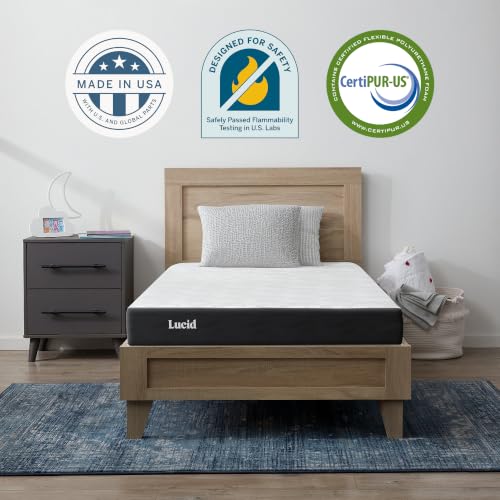 ® 5" Firm Gel Memory Foam Mattress – Bamboo Charcoal & Cooling Gel – Fiberglass, view 7