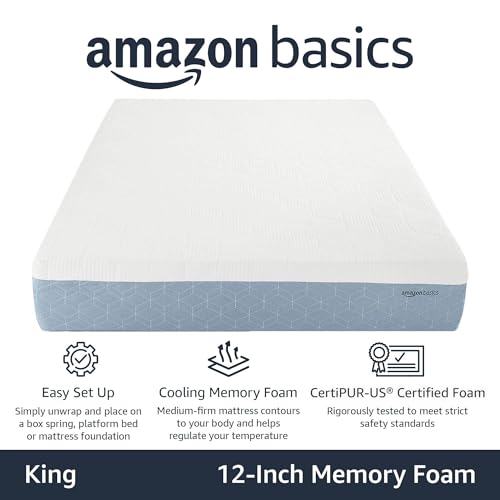 Cooling Gel Memory Foam Mattress, Medium-Firm, Body Contouring, view 3