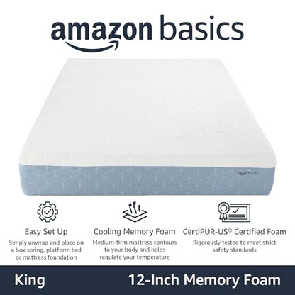 Cooling Gel Memory Foam Mattress, Medium-Firm, Body Contouring, view 3