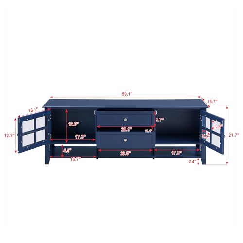 Multi-Purpose TV Stand Media Console Entertainment Center, view 3