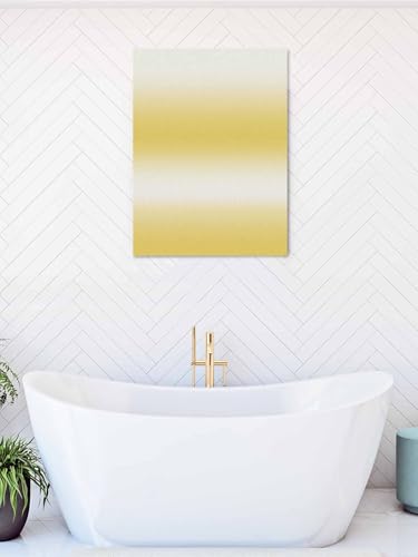 NuYeBiofx Gradient Lemon Yellow Abstract Canvas Wall Art Prints,48"x32" Framed Picture Artwork Modern Aesthetic Art Printed Canvas Oil Painting for Living Room Bedroom Office,Ready to Hang