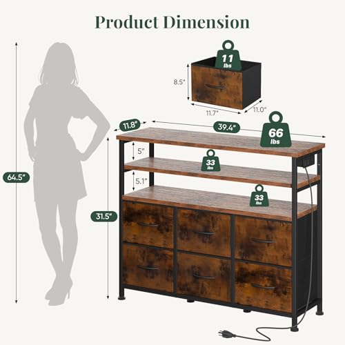 TV Stand for TVs up to 45 Inch, Entertainment Center, view 3
