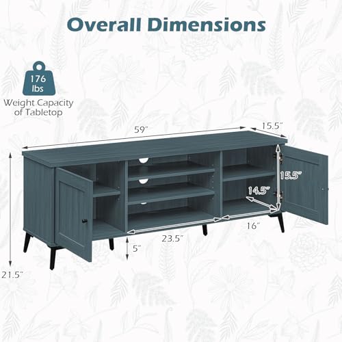 2-Door TV Stand for TVs up to 65", view 3