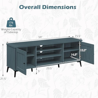 2-Door TV Stand for TVs up to 65", view 3