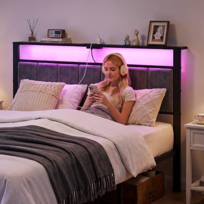 Full Size Bed with Headboard and Drawers, view 5