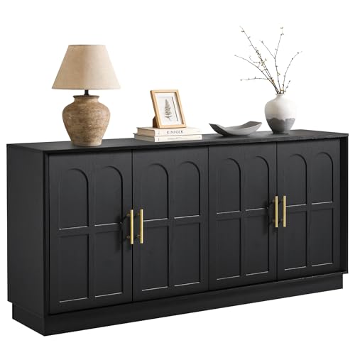 66.5" Sideboard Buffet Cabinet with Storage, Modern Credenza, view 3