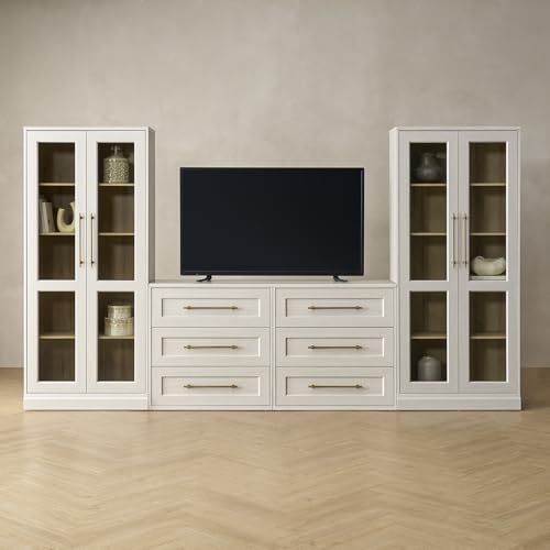 Blake 4 Piece Entertainment Center with Storage, view 2