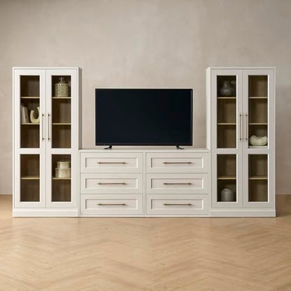 Blake 4 Piece Entertainment Center with Storage, view 2
