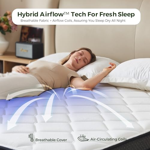 12 Inch Queen Mattress in a Box: Hybrid Queen Size Mattresses with Memory Foam, view 8