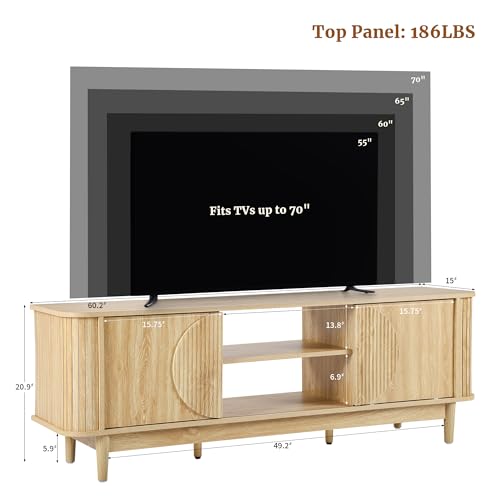 Mid Century Modern TV Stand 60”, view 3