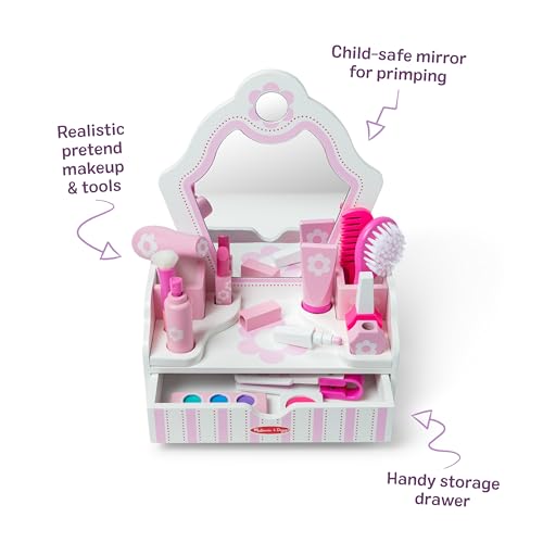 Melissa & Doug Wooden Beauty Salon Play Set, view 7