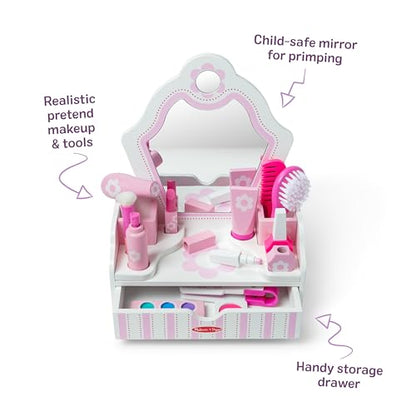 Melissa & Doug Wooden Beauty Salon Play Set, view 7