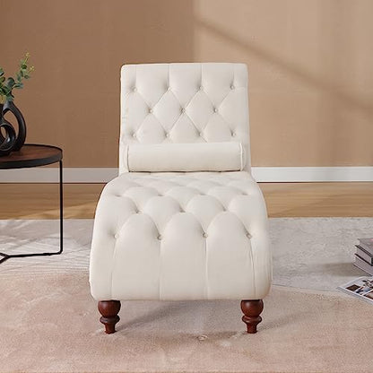 Chaise Lounge Chair Indoor, Velvet Bedroom Accent Lounge Chair, view 6
